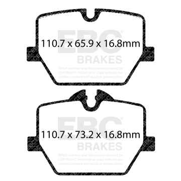 EBC Blackstuff Bremsbeläge DPX2415 für BMW 2 Coupe G42, G87 230i hinten