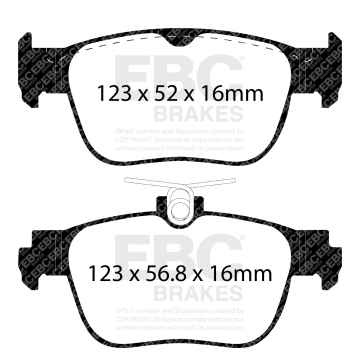 EBC Blackstuff Bremsbeläge DPX2440 für VW GOLF VIII CD1 1.4 TSI eHybrid hinten
