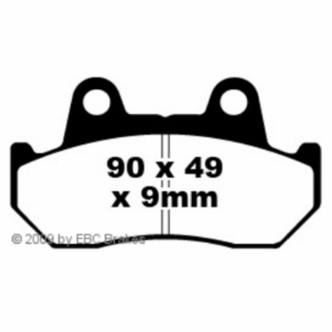 Preview: EBC Blackstuff Bremsbeläge für Honda GL 1100 (C/DC) (Goldwing) Vorderachse - FA069/2