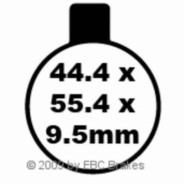 Preview: EBC Blackstuff Bremsbeläge für Norton Commando MK3 Vorderachse - FA027