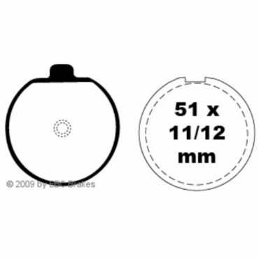 Preview: EBC Blackstuff Bremsbeläge für Suzuki GS 750 B Vorderachse - FA035