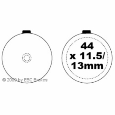 Preview: EBC Blackstuff Bremsbeläge für Suzuki GP 100 C/N/X/DED Vorderachse - FA046