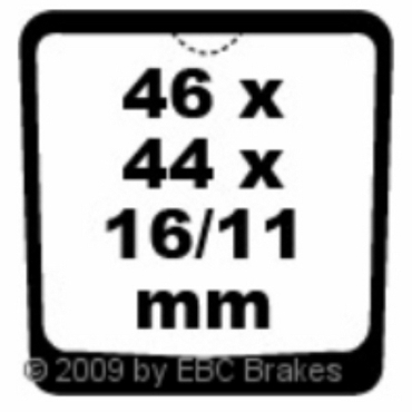 EBC Blackstuff Bremsbeläge für Kawasaki KH 100 G2/G3 Vorderachse - FA048