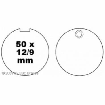 Preview: EBC Blackstuff Bremsbeläge für Suzuki GT 500 A/B Vorderachse - FA055