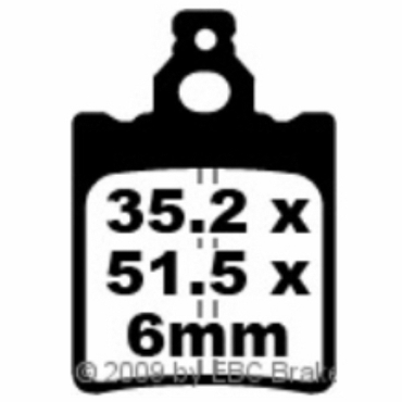 Preview: EBC Blackstuff Bremsbeläge für Malanca 125 ob one M6 Vorderachse - FA060