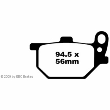 Preview: EBC Blackstuff Bremsbeläge für Yamaha XS 750 SE Vorderachse - FA061