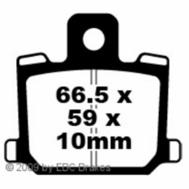 Preview: EBC Blackstuff Bremsbeläge für Yamaha XS 1100 S Vorderachse - FA070