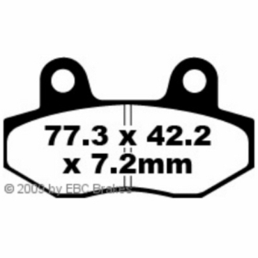 EBC Scooter Bremsbeläge für Cagiva Brillio 125 Vorderachse - SFA086