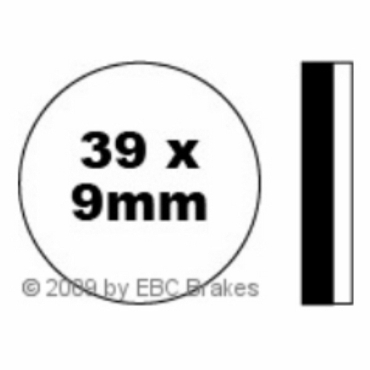 Preview: EBC Blackstuff Bremsbeläge für Lambretta 175 TV II Vorderachse - FA100