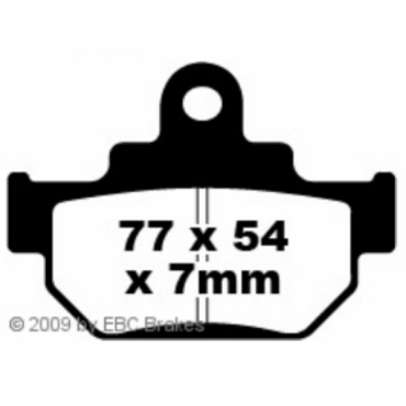 Preview: EBC Redstuff Bremsbeläge für Suzuki VL 125 K3 (Intruder) Vorderachse - FA106TT