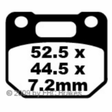 Preview: EBC Blackstuff Bremsbeläge für Suzuki RG 125 UCG/UCH/UCJ/J/BUJ (Gamma) Vorderachse - FA110