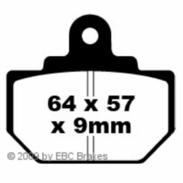 Preview: EBC Blackstuff Bremsbeläge für Honda FL 400 R (RK/RL) (Pilot) Hinterachse - FA111
