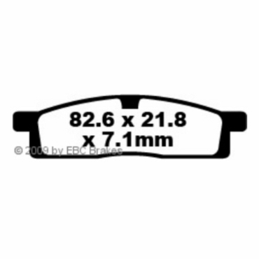 Preview: EBC Redstuff Bremsbeläge für Yamaha YZ 85 R/LWR Vorderachse - FA119TT