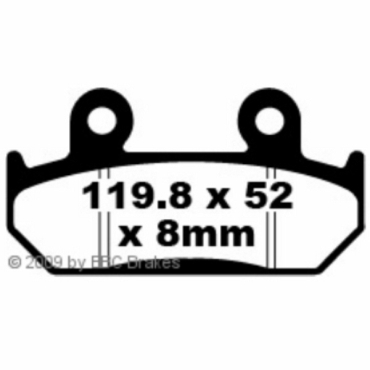 Preview: EBC Blackstuff Bremsbeläge für Honda CB 450 SG/SJ Vorderachse - FA121