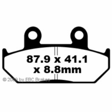 Preview: EBC Blackstuff Bremsbeläge für Honda VFR 750 (FG) Vorderachse - FA124