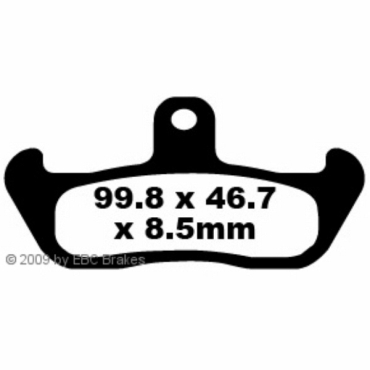 Preview: EBC Blackstuff Bremsbeläge für Husqvarna WR 260 Vorderachse - FA134