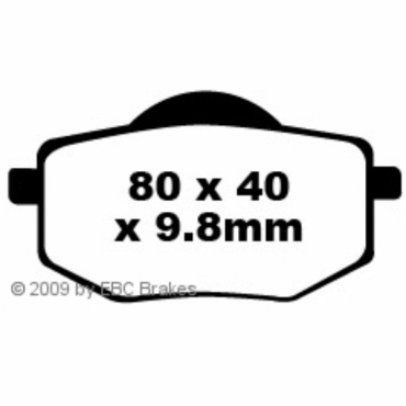 Preview: EBC Blackstuff Bremsbeläge für Yamaha XV 535 (Virago) Vorderachse - FA136