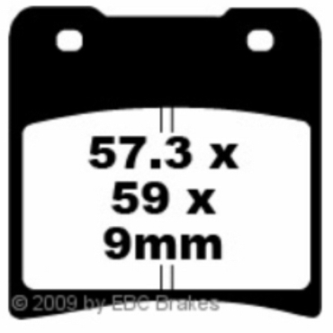 Preview: EBC Blackstuff Bremsbeläge für Suzuki GV 1400 GDG/GCG/GDH/GDJ/GCH (Cavalcade) (ab F/Nr. 103765) Hinterachse - FA150