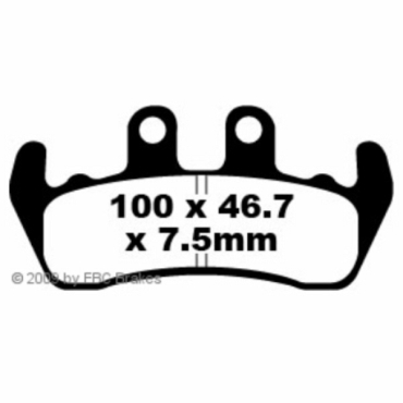 Preview: EBC Blackstuff Bremsbeläge für Honda-Hm (Italien) CRE 50 Six/Baja/Derapage Grimeca Bremssattel 2 Stifte/Kayaba Gabeln Vorderachse - FA166