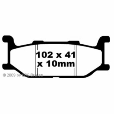 Preview: EBC Blackstuff Bremsbeläge für Yamaha XJ 900 S Diversion Vorderachse - FA179