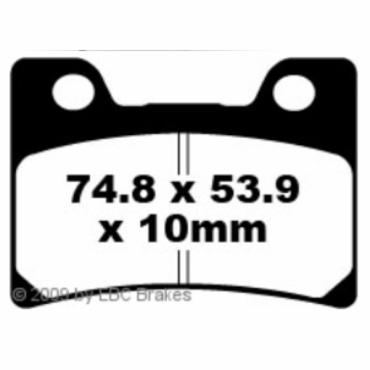 Preview: EBC Blackstuff Bremsbeläge für Yamaha FZR 1000 (EX UP) Vorderachse - FA182