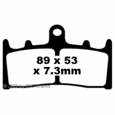 Preview: EBC Blackstuff Bremsbeläge für Suzuki GSXR 1100 WP/WR/WS/WT (GV75A) Vorderachse - FA188