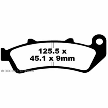 Preview: EBC Blackstuff Bremsbeläge für Honda CBR 1000 (FP) Vorderachse - FA189