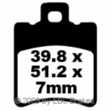 Preview: EBC Scooter Bremsbeläge für Yamaha NS 50 Aerox-R Naked Vorderachse - SFA193