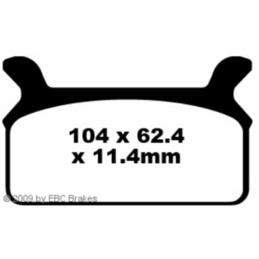 EBC Blackstuff Bremsbeläge für Harley Davidson® 94-99 Hinterachse - FA201