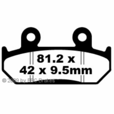 Preview: EBC Blackstuff Bremsbeläge für Honda CBR 600 (FM) Vorderachse - FA203