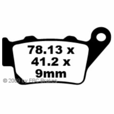 Preview: EBC Blackstuff Bremsbeläge für Honda FX 650 (Y) (Vigor) Hinterachse - FA213
