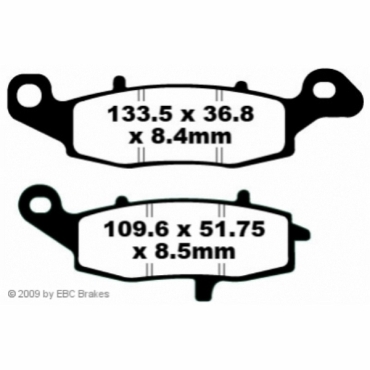 EBC Goldstuff Bremsbeläge für Suzuki SV 650 AL0/SAL0 ABS Model Vorderachse - FA229HH