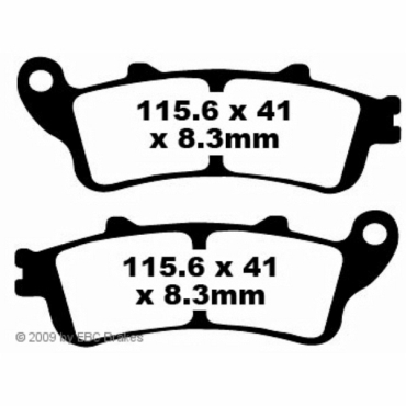 Preview: EBC Extreme Pro Bremsbeläge für Honda VFR 800 (A5) Vorderachse - EPFA261HH