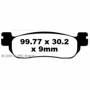 Preview: EBC Scooter Bremsbeläge für Yamaha AT 115 (2B81/2/3) Neo (Brasil) Vorderachse - SFA275