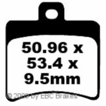 EBC Scooter Bremsbeläge für Aprilia Scarabeo 50 (Ditech) (2T) (SCA00) Hinterachse - SFA298