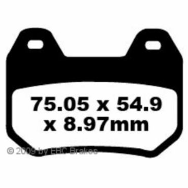 Preview: EBC Blackstuff Bremsbeläge für BMW K 1200 LT (Integral ABS & STD ABS Modelle) Hinterachse - FA304