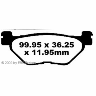 Preview: EBC Scooter Bremsbeläge für Yamaha XP530 T-Max Hinterachse - SFA319