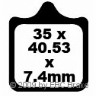 Preview: EBC Goldstuff Bremsbeläge für KTM SMC 950 Supermoto Vorderachse - FA322/4HH