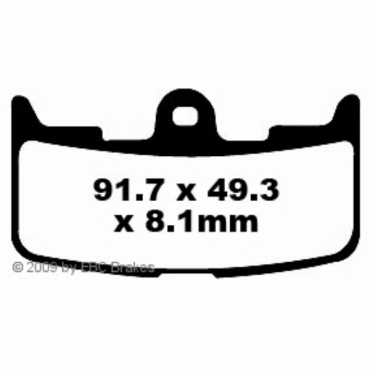 Preview: EBC Goldstuff Bremsbeläge für Buell XB12S Vorderachse - FA345HH