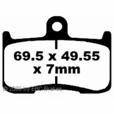 Preview: EBC Goldstuff Bremsbeläge für Victory Cory Ness Cross Country Vorderachse - FA347HH
