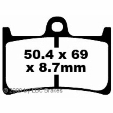 Preview: EBC Goldstuff Bremsbeläge für Yamaha XT 1200 Z Super Tenere (ABS/UBS) Vorderachse - FA380HH