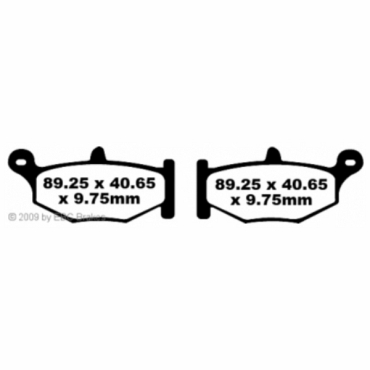 Preview: EBC Blackstuff Bremsbeläge für Suzuki GSXR 750 L0 Hinterachse - FA419