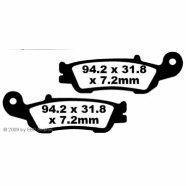 Preview: EBC Redstuff Bremsbeläge für Yamaha YZ 450 FA Vorderachse - FA450TT