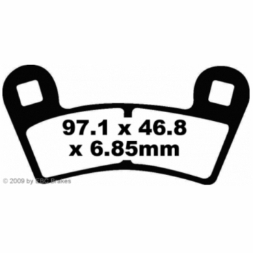 Preview: EBC Goldstuff Bremsbeläge für Polaris 525 Outlaw IRS Vorderachse - FA456R