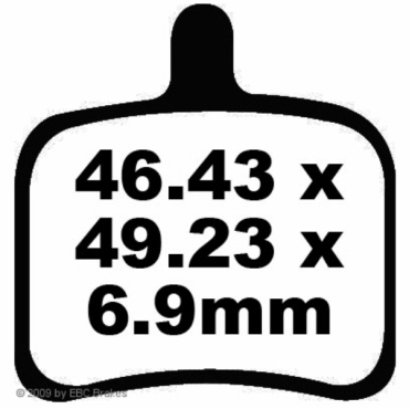 Preview: EBC Goldstuff Bremsbeläge für Buell R Hinterachse - FA460HH