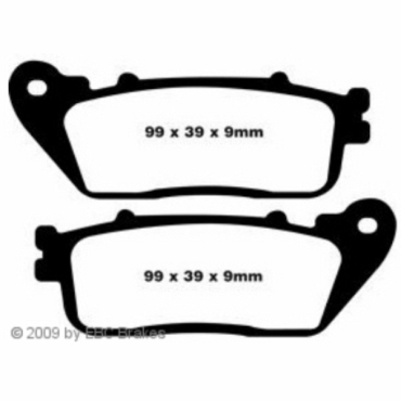 Preview: EBC Goldstuff Bremsbeläge für Honda CB 1000 (RAB) (ABS Modell) Hinterachse - FA488HH