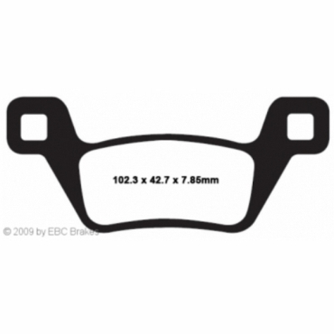 Preview: EBC Redstuff Bremsbeläge für Kymco MXU 500i DX Vorderachse - FA600TT