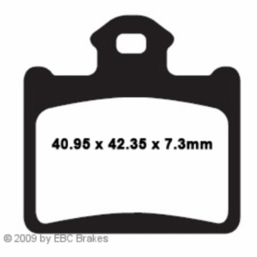 Preview: EBC Redstuff Bremsbeläge für KTM SX 85 ( 19/16Felgen) Hinterachse - FA602TT
