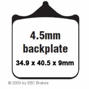 Preview: EBC Goldstuff Bremsbeläge für BMW S 1000 RR Vorderachse - FA604/4HH