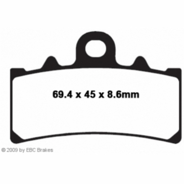 Preview: EBC Blackstuff Bremsbeläge für KTM 390 Duke Vorderachse - FA606
